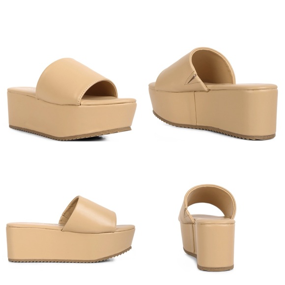 Karly Chunky Platform Sliders - Picture 1 of 7